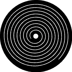 image schematique d'un disque vinyl et du sillon